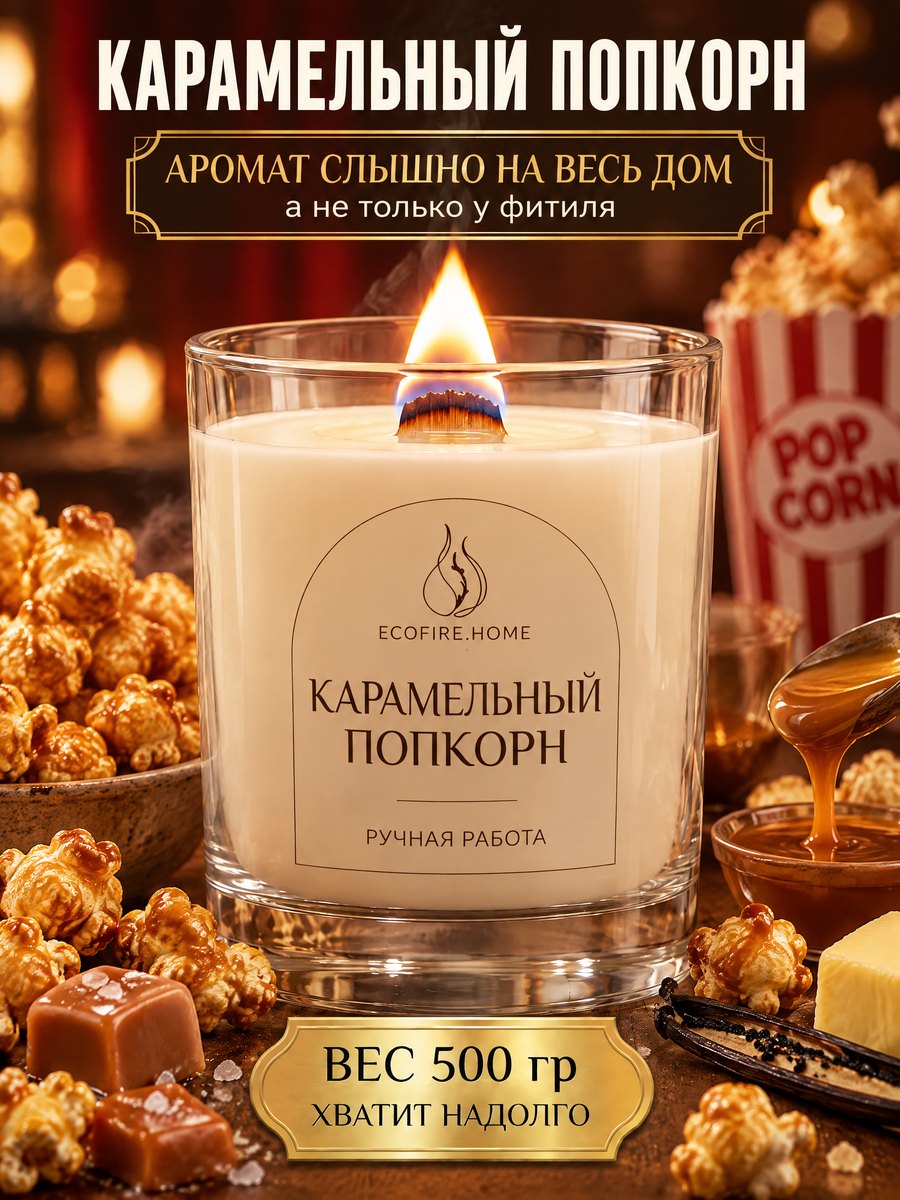 Карамельный попкорн