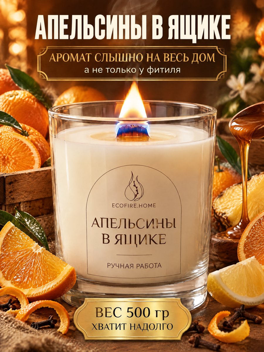 Апельсины в ящике